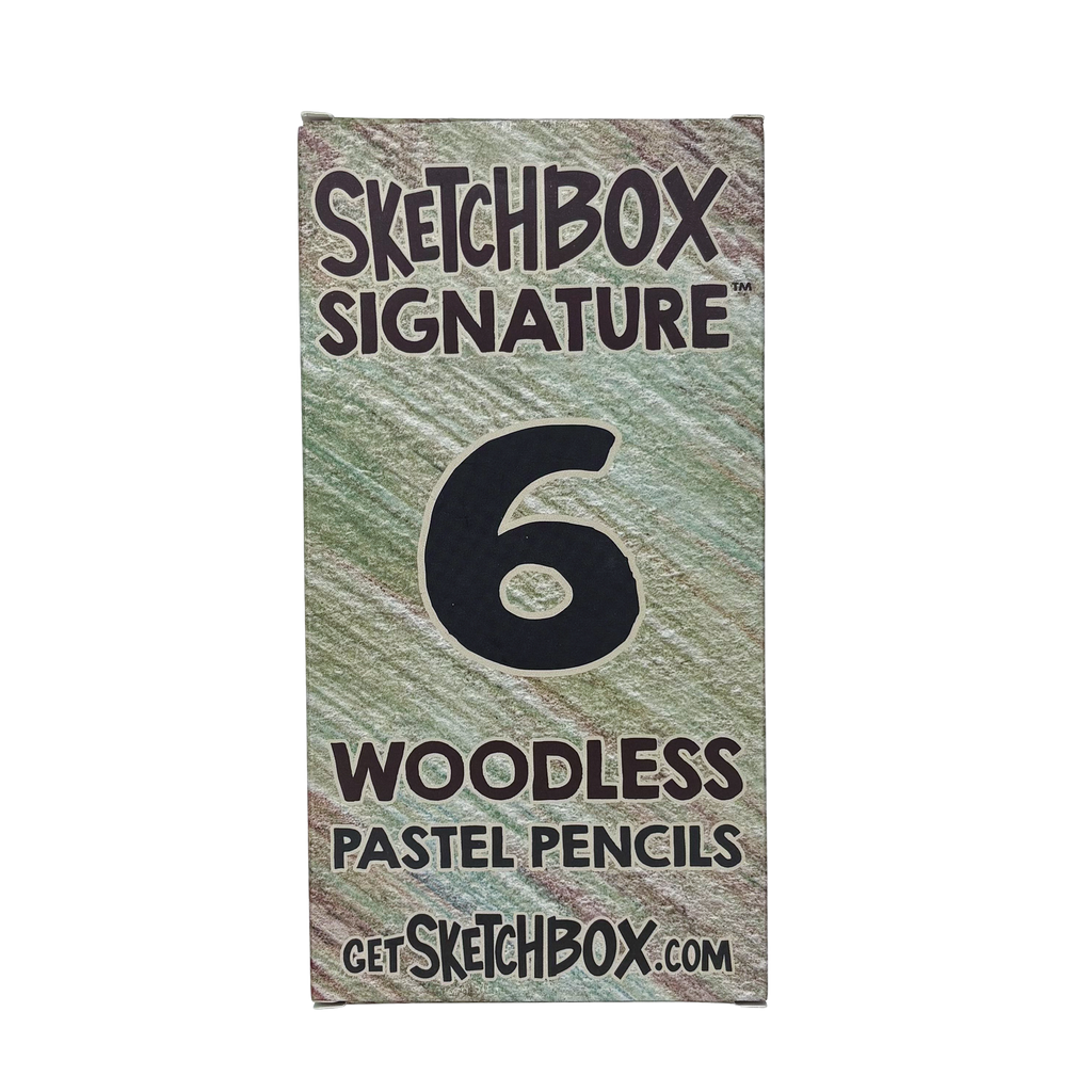 SketchBox Signature Woodless Pastel Pencil 6 Set