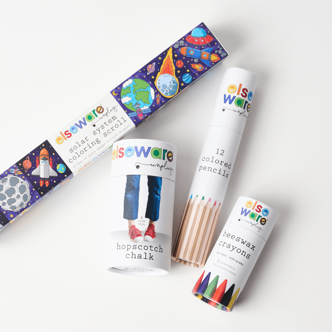 Outdoor Art Bundle | Chalk, Crayons, & Coloring Fun