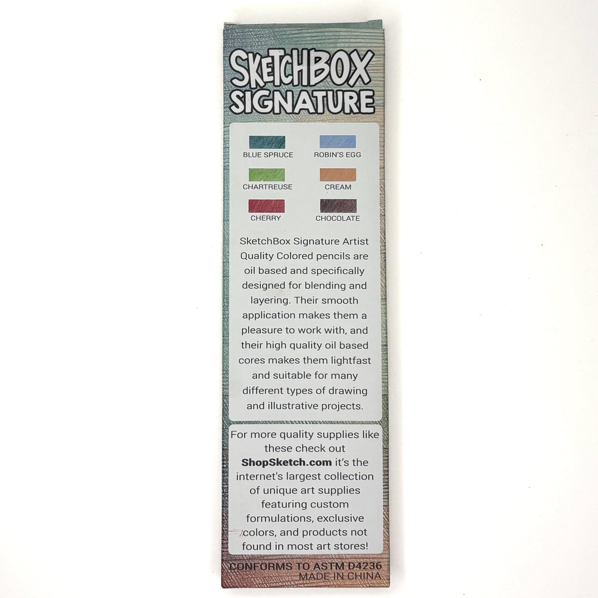 SketchBox Signature Colored Pencil 6 Set
