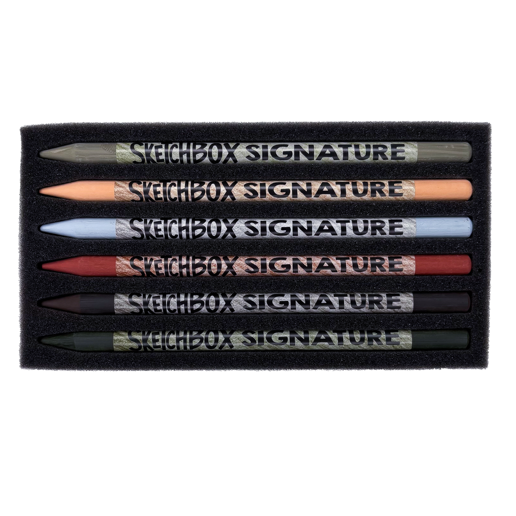 SketchBox Signature Woodless Pastel Pencil 6 Set