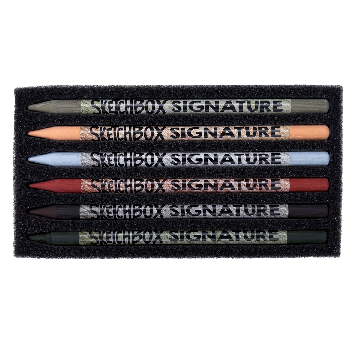 SketchBox Signature Woodless Pastel Pencil 6 Set