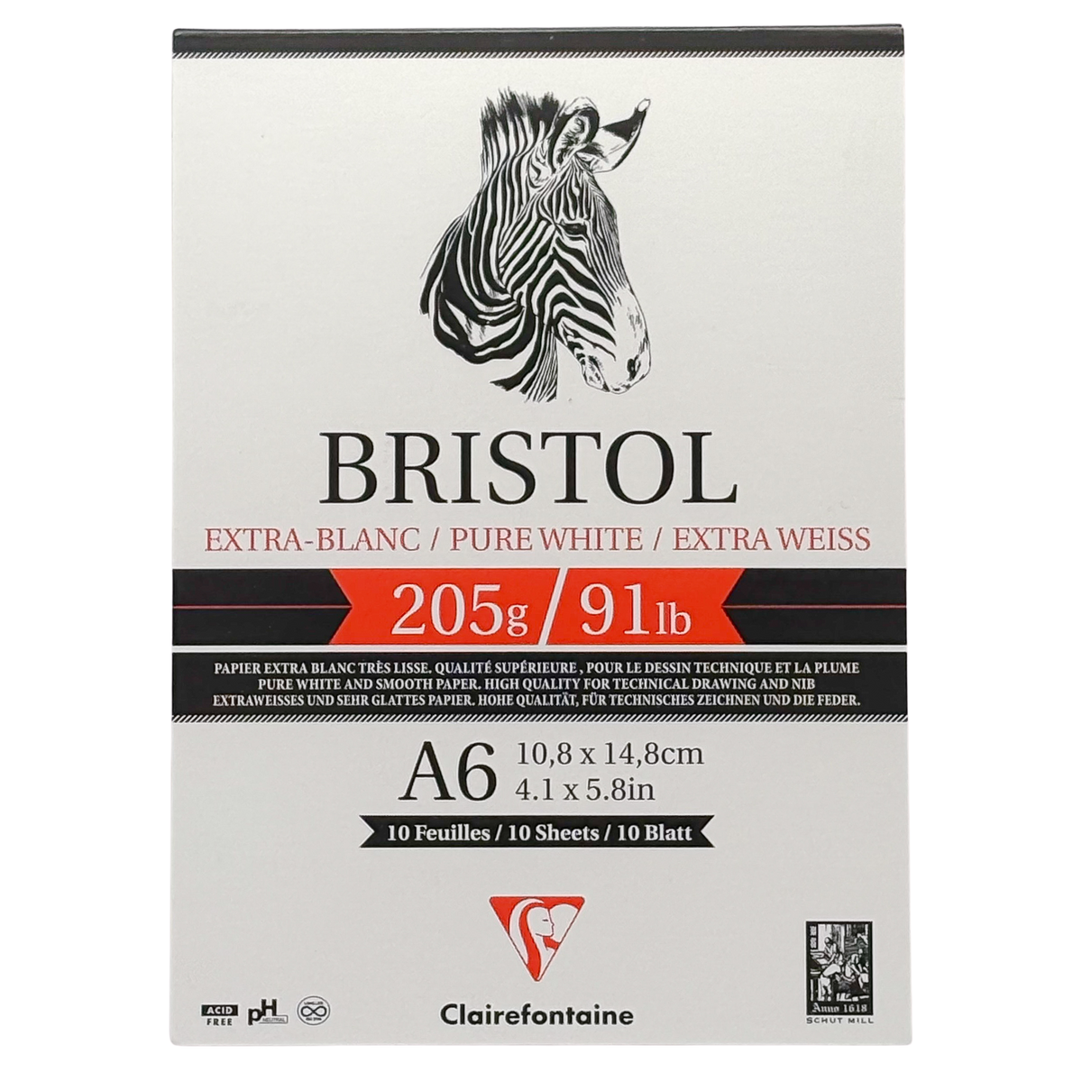 Clairefontaine Bristol Pad Extra White--4x6
